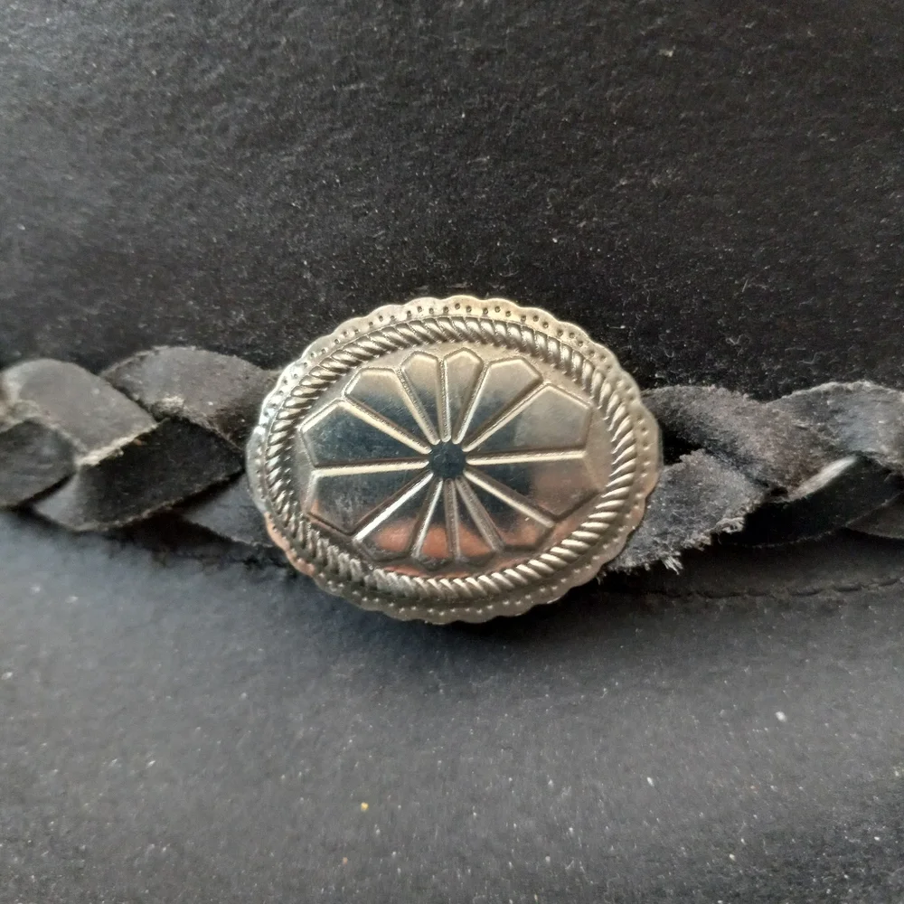Vintage Western Mexico Leather Concho Hat